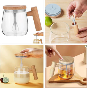 Tasse avec mélangeur électrique