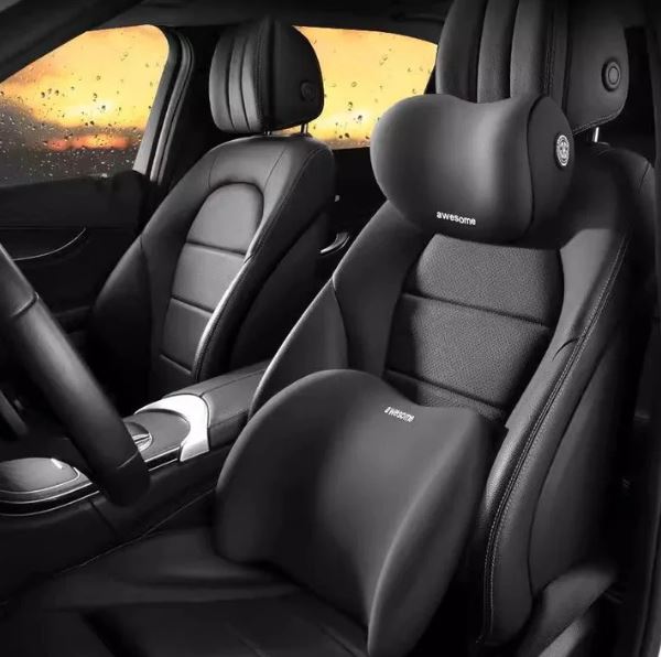 Oreiller Cervical en Mousse à Mémoire de Forme pour Appui-Tête de Voiture