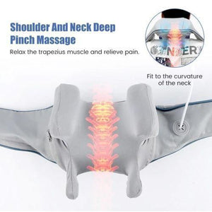 Châle de massage cervical électrique, sans fil, aste, portable, métropolitain, pétrissage du cou, masseur chaud